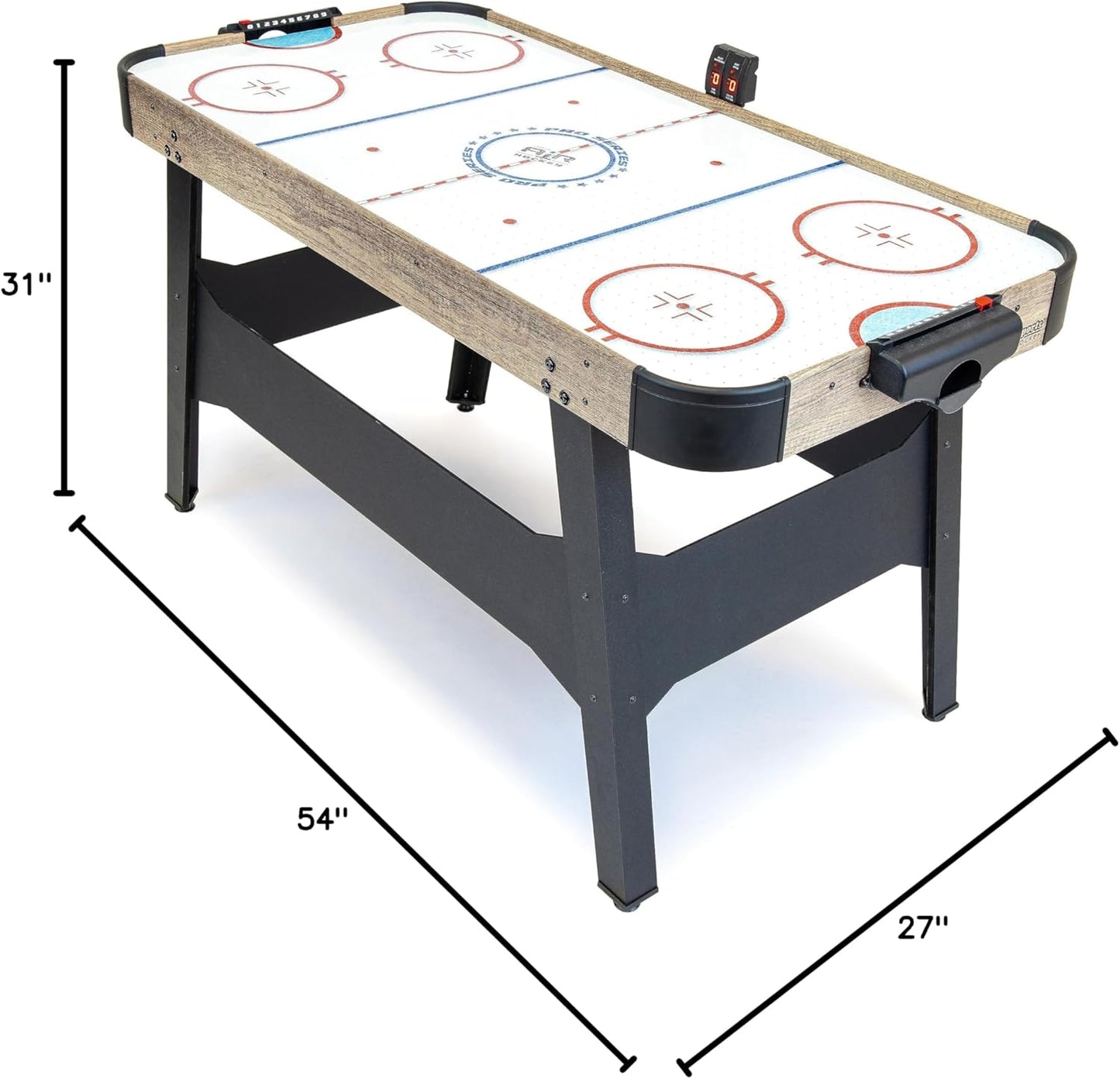 GoSports 54 Inch Air Hockey Arcade Table for Kids & Adults - Includes 2 Pushers