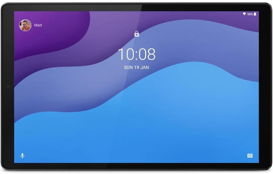 Lenovo Tab M10 10.1" HD (2nd Gen) Touch Tablet, MediaTek Helio P22T, 32GB Storage, 3GB Memory, Wi-Fi, Bluetooth, Grey, Android 10 + Accessories