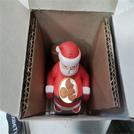 BOX Damages Hallmark Keepsake Christmas Ornament, Snoring Santa With Sound and Motion, Santa Collectors Gifts