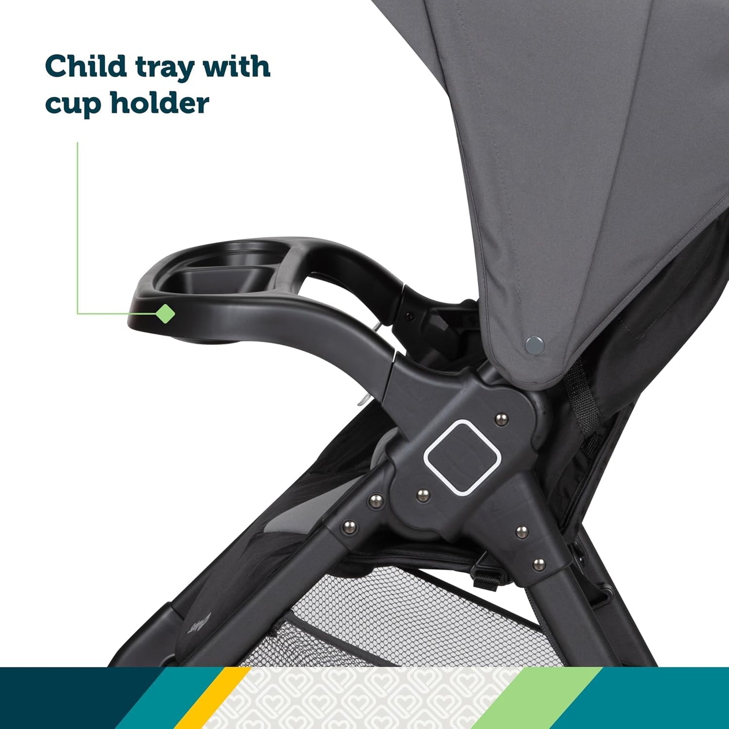 Safety 1st Smooth Ride Travel System Stroller and Car Seat OnBoard™ FLX - Efficient Infant Car Seat Stroller and Infant Car Seat and Stroller Combo, Monument