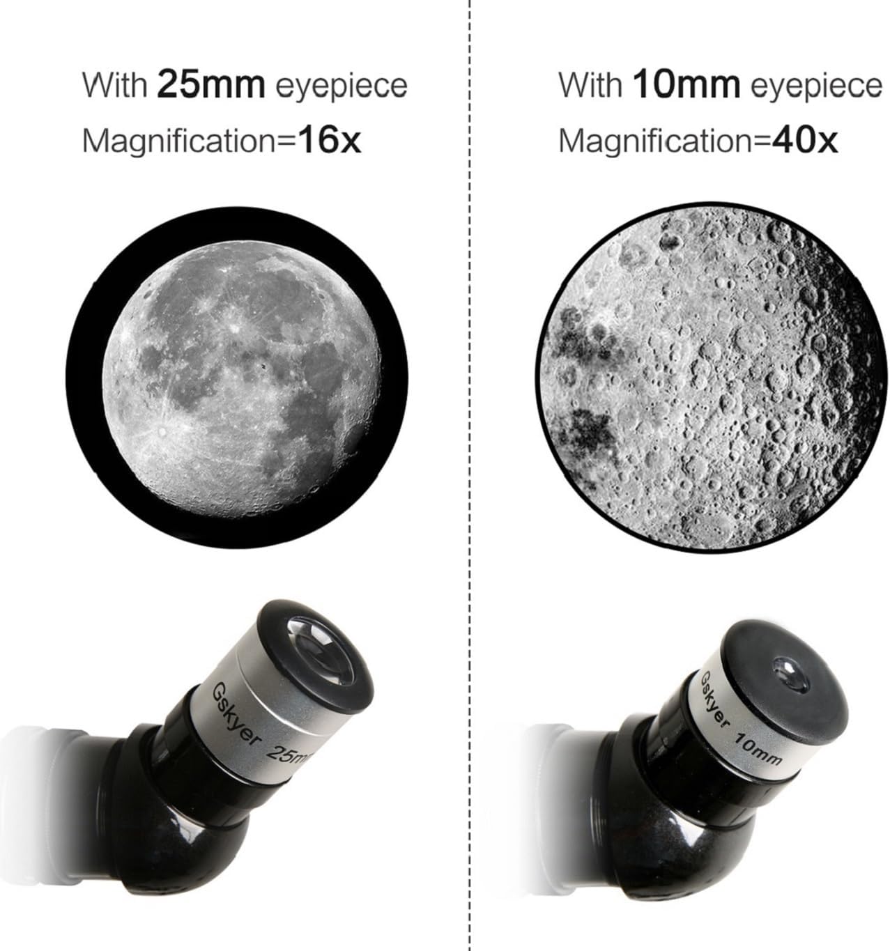 Gskyer Telescope 70mm Aperture 400mm AZ Mount Astronomical Refracting Telescope for Kids Beginners - Travel Telescope with Carry Bag Phone Adapter and Wireless Remote