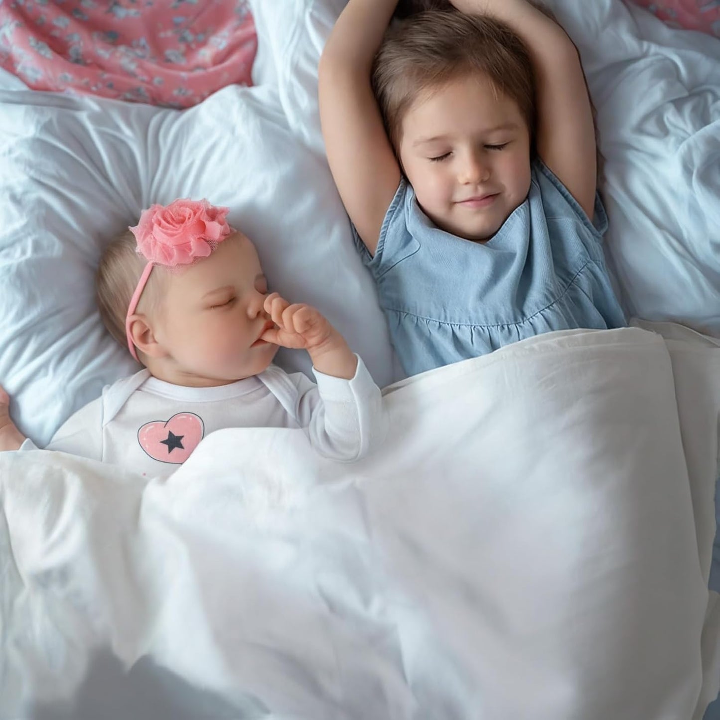Reborn Baby Dolls That Lifelike -17 inch Full Body Silicone Sleeping Baby Girl Handmade Face Realistic Body Details for Children Gift
