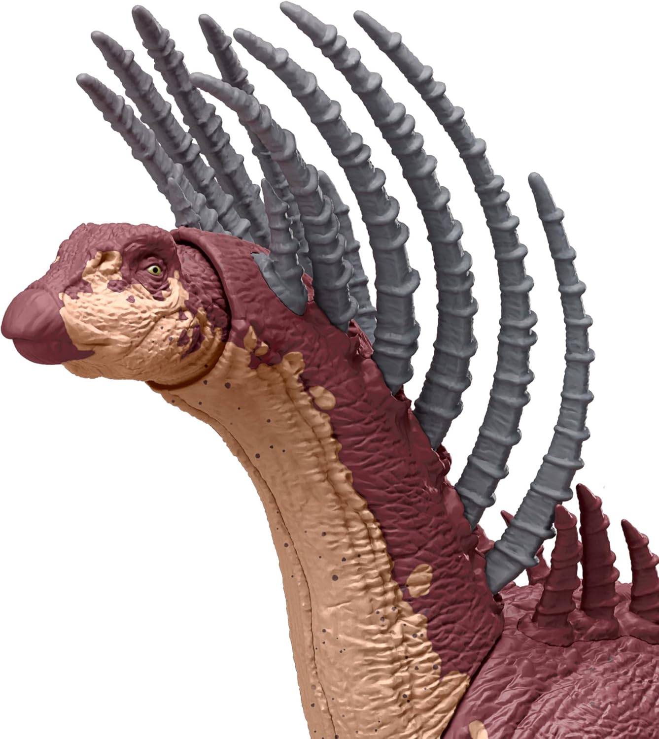 Mattel Jurassic World Gigantic Trackers Action Figure, Bajadasaurus Dinosaur Toy with Rampage Neck Attack, Evolution Spikes, Tail Whip & Digital Play
