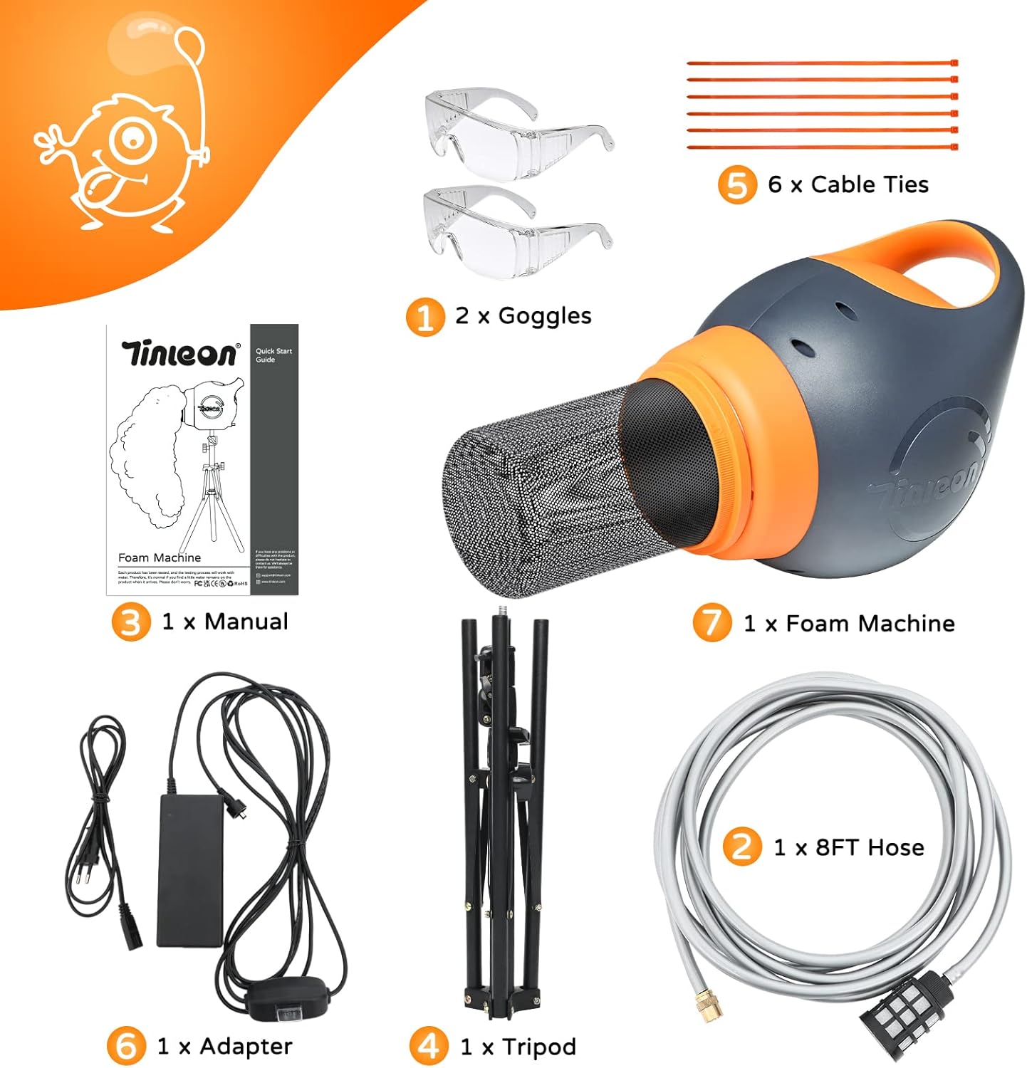 Foam Machine for Kids - Easy to Use Foam Making Toy with Large Foam Production Perfect for Birthdays Celebrations and Backyard Events