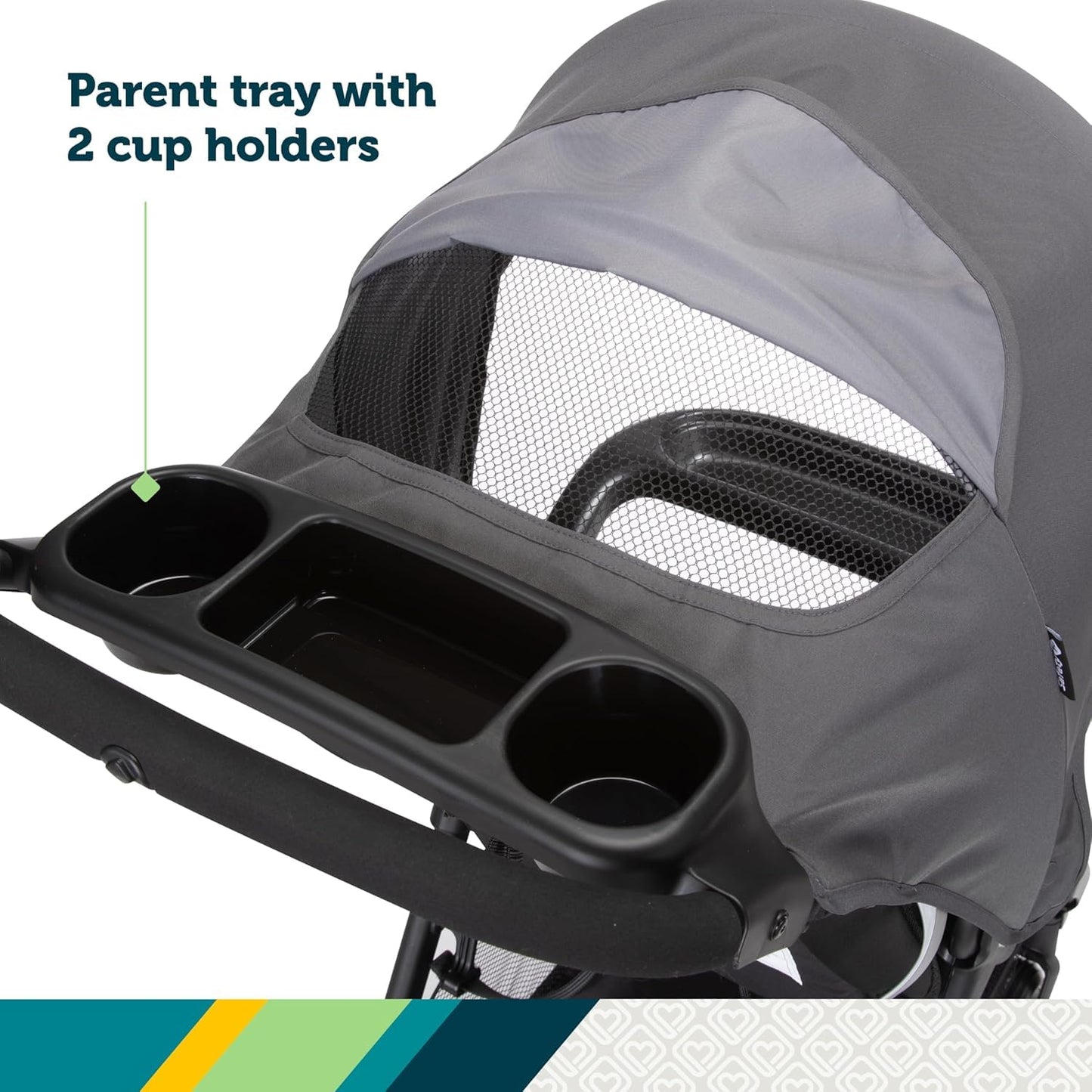 Safety 1st Smooth Ride Travel System Stroller and Car Seat OnBoard™ FLX - Efficient Infant Car Seat Stroller and Infant Car Seat and Stroller Combo, Monument