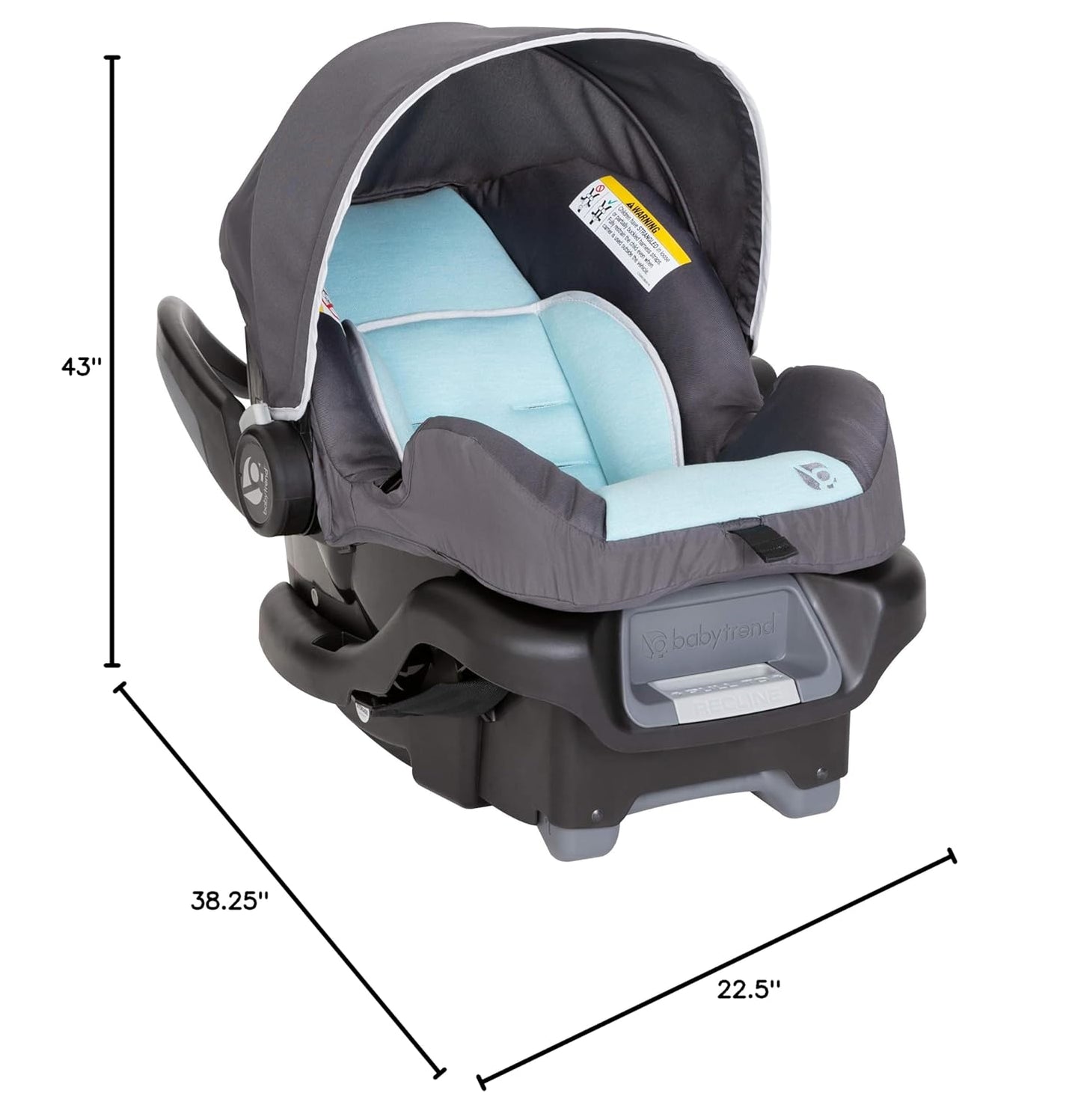 Baby Trend Tango™ Stroller Travel System with Ally™ Infant Car Seat, Blue Mist