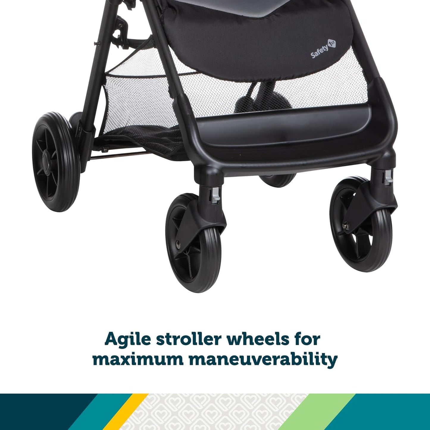 Safety 1st Smooth Ride Travel System Stroller and Car Seat OnBoard™ FLX - Efficient Infant Car Seat Stroller and Infant Car Seat and Stroller Combo, Monument