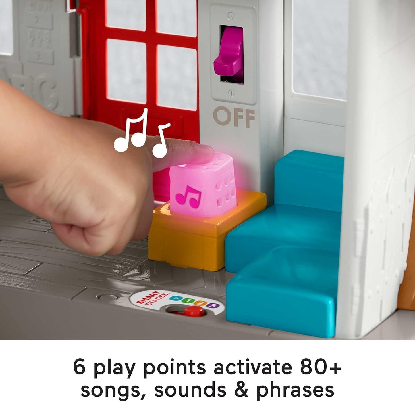 Fisher-Price Little People Toddler Learning Toy Friends Together Play House Set with Smart Stages for Pretend Play Kids Ages 1+ Years