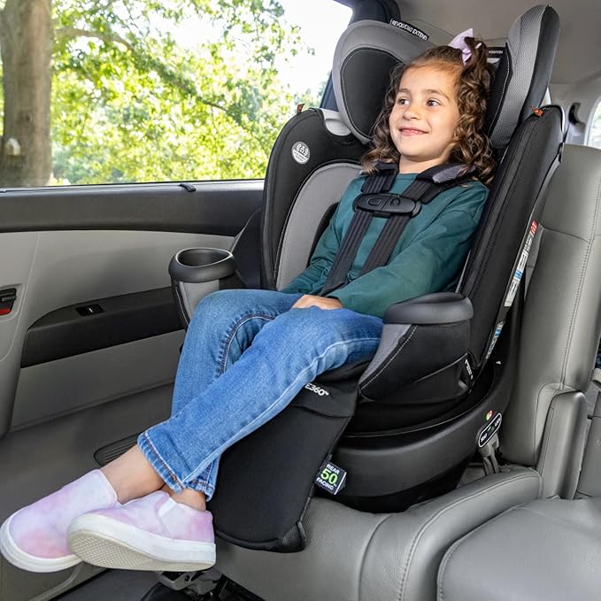 Box Damage Evenflo Revolve360 Extend All-in-One Rotational Car Seat with Quick Clean Cover Pink BRAND NEW