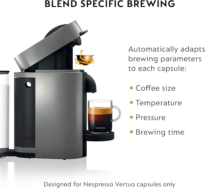 Nespresso Vertuo Plus Coffee and Espresso Maker by De'Longhi