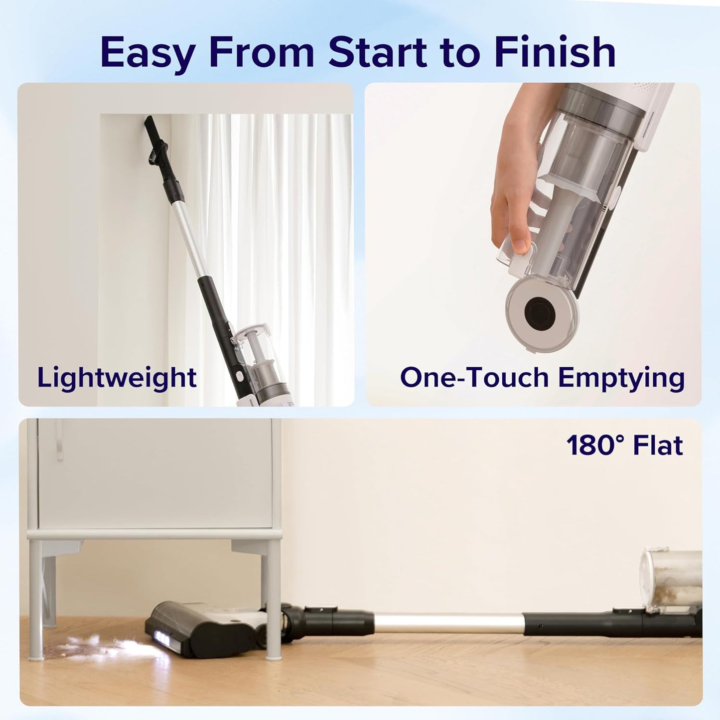 Levoit Lightweight Cordless Stick Vacuum Lvac 200 - White