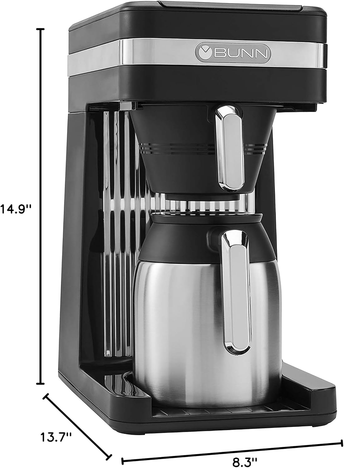 BUNN CSB3TD Speed Brew High Altitude Coffee Maker, 10 Cup, Stainless Steel