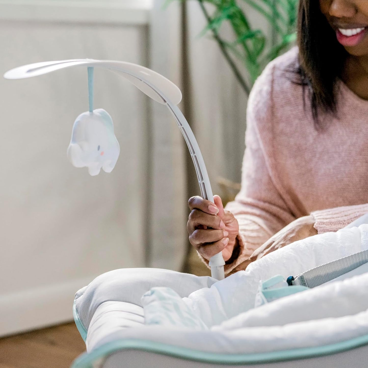 Ingenuity Keep Cozy 3-in-1 Grow with Me Vibrating Baby Bouncer, Seat & Infant to Toddler Rocker, Vibrations & -Toy Bar, 0-30 Months Up to 40 lbs