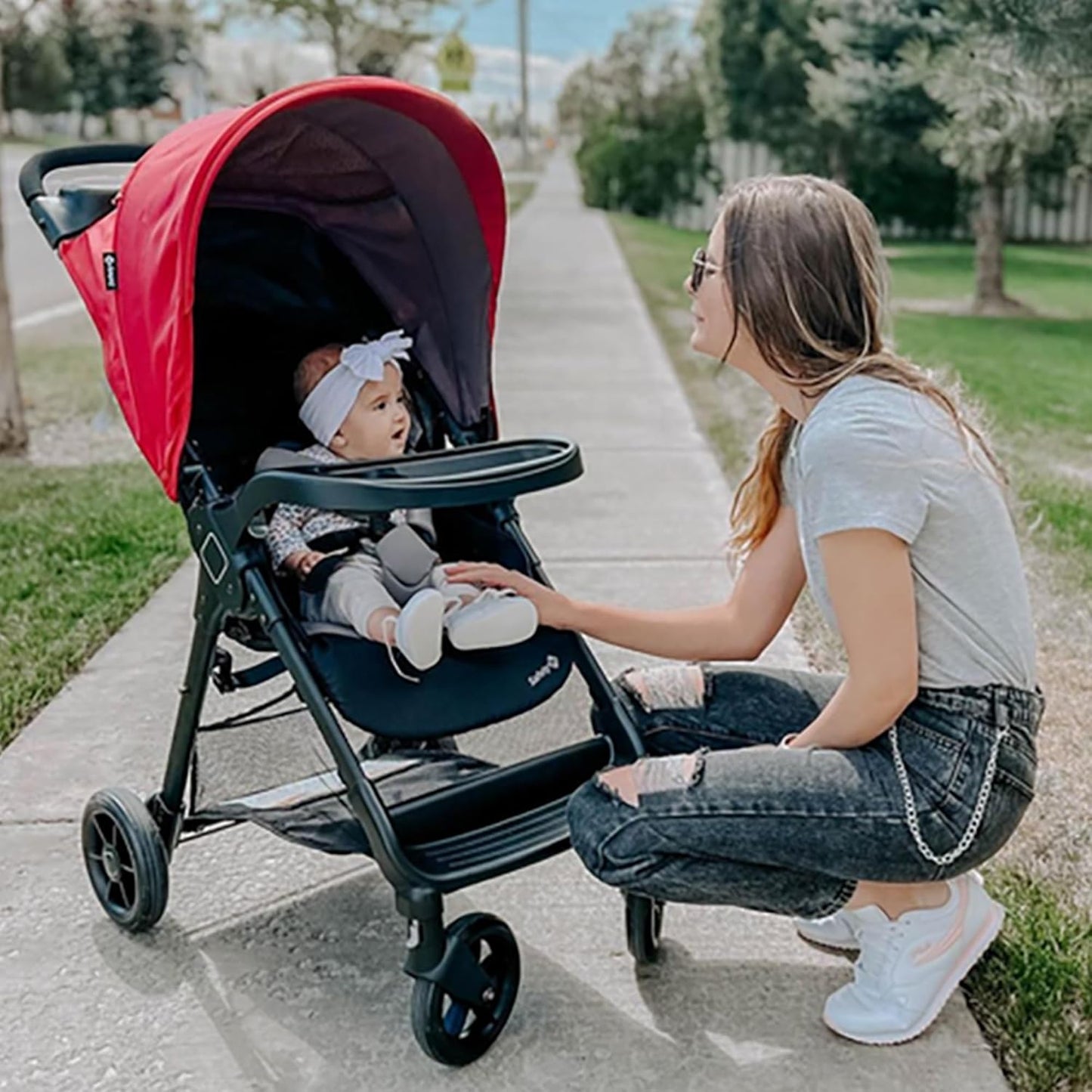 Safety 1st Smooth Ride Travel System Stroller and Car Seat OnBoard™ FLX - Efficient Infant Car Seat Stroller and Infant Car Seat and Stroller Combo, Monument
