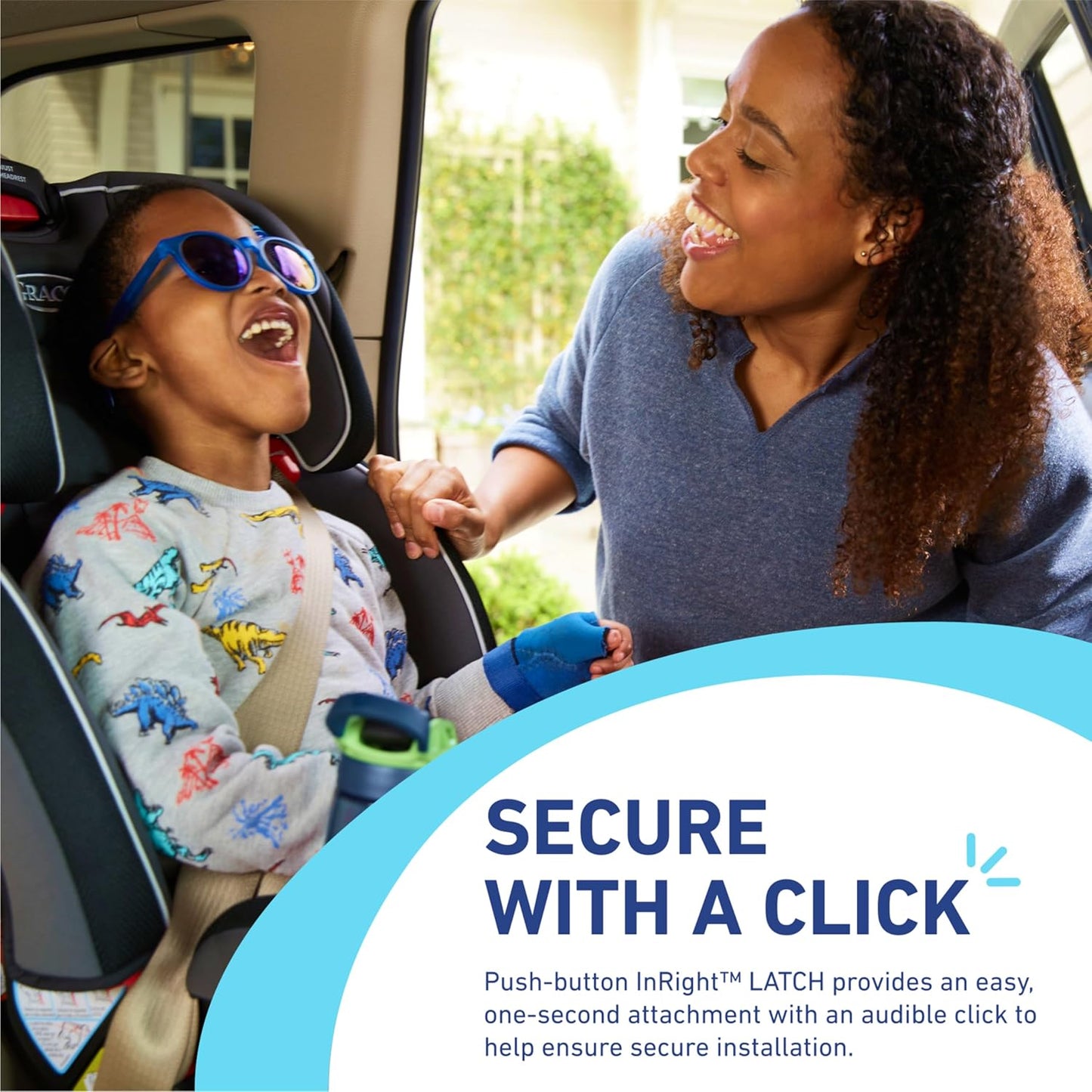 Graco Slimfit 3 in 1 Convertible Car Seat Slim & Comfy Design Saves Space in Your Back Seat Redmond