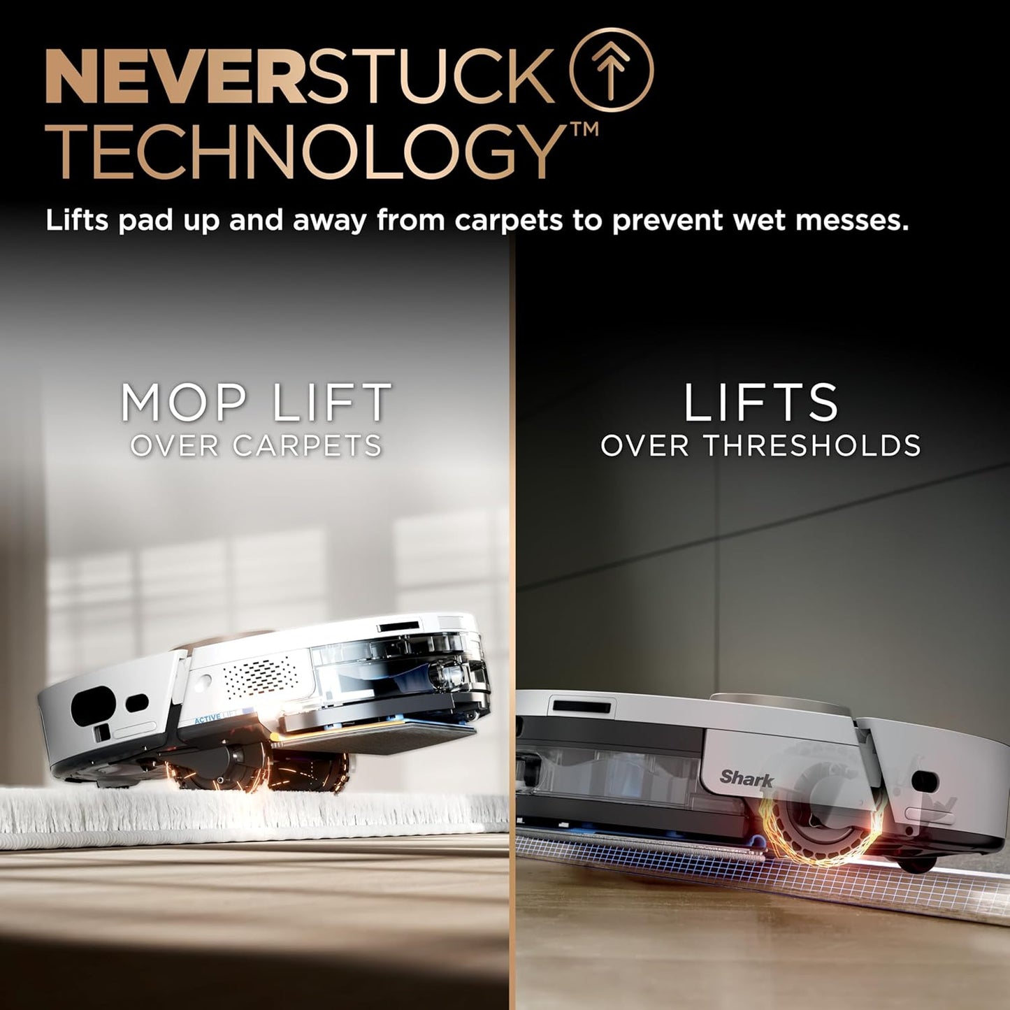 Shark Robot Vacuum & Mop Combo, PowerDetect NeverTouch Pro, Self-Emptying, Self-Refill with Self-Clean Pad Wash & Dry, 60-Day Debris Capacity, 30-Day Refill Tank, 5 PowerDetect Technologies, AV2800ZE