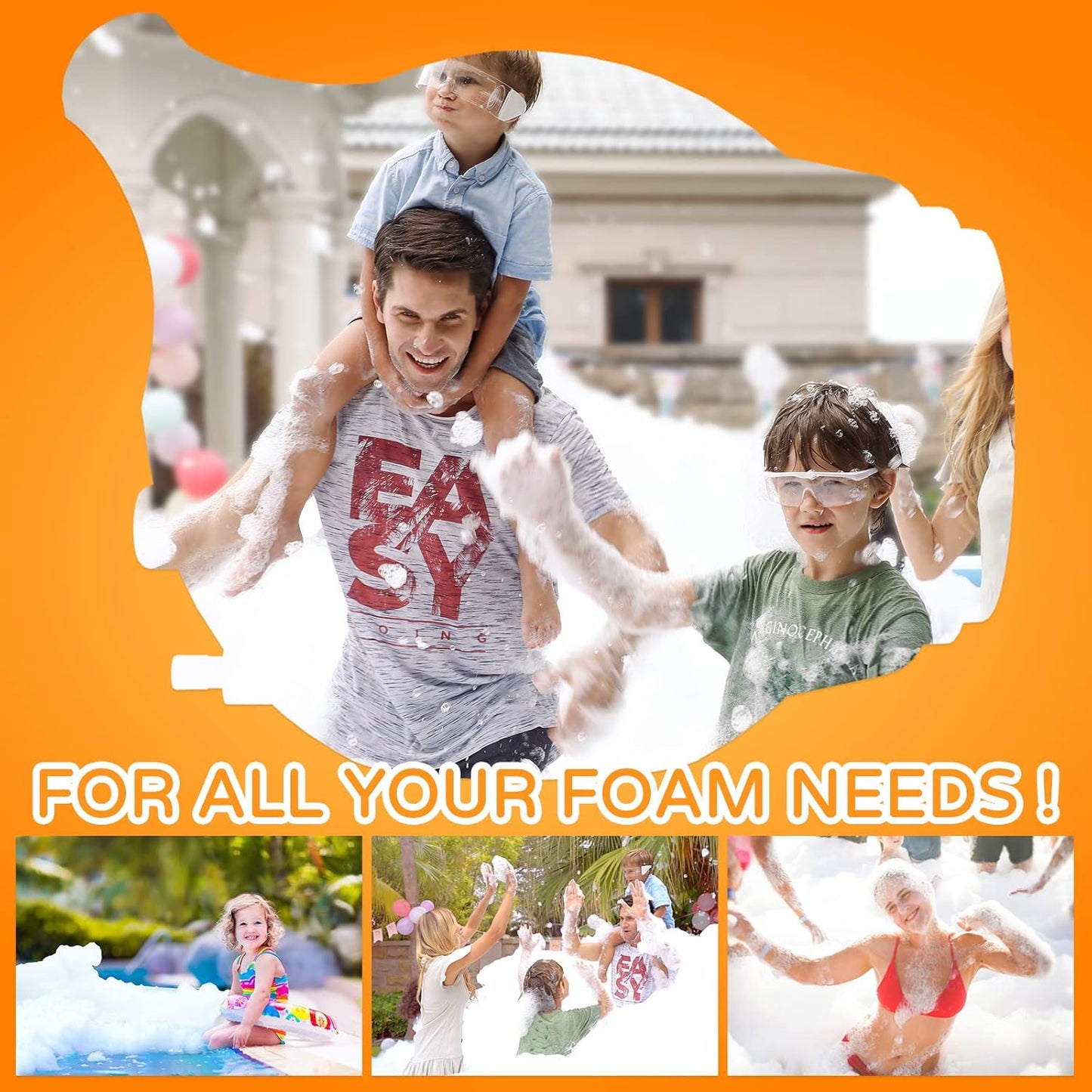 Foam Machine for Kids - Easy to Use Foam Making Toy with Large Foam Production Perfect for Birthdays Celebrations and Backyard Events