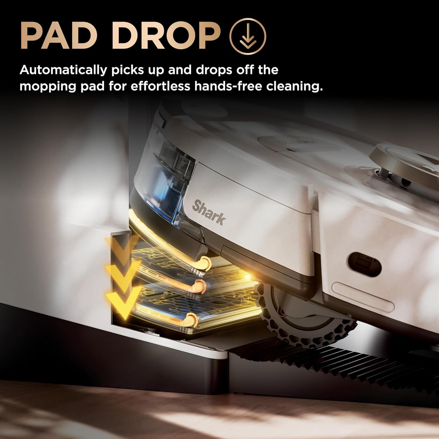 Shark Robot Vacuum & Mop Combo, PowerDetect NeverTouch Pro, Self-Emptying, Self-Refill with Self-Clean Pad Wash & Dry, 60-Day Debris Capacity, 30-Day Refill Tank, 5 PowerDetect Technologies, AV2800ZE