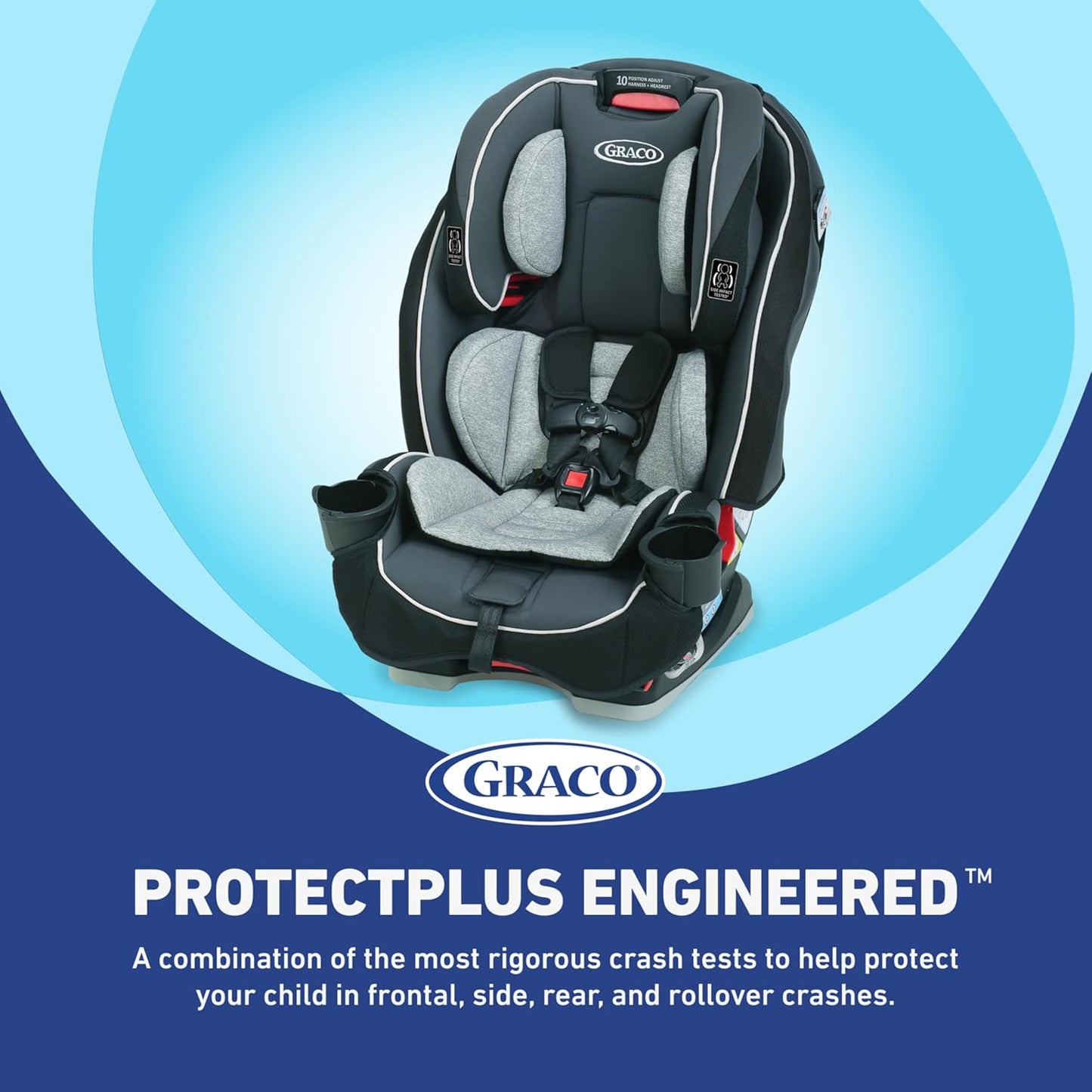 Graco Slimfit 3 in 1 Convertible Car Seat Slim & Comfy Design Saves Space in Your Back Seat Redmond