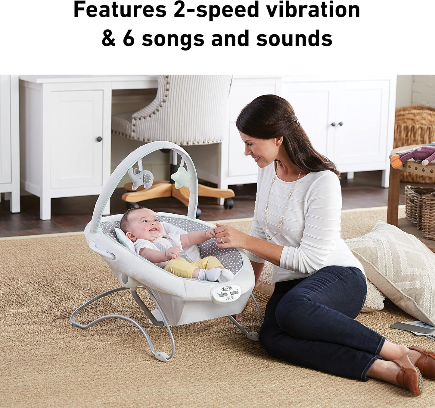 Graco Soothe 'n Sway LX Baby Swing with Portable Bouncer