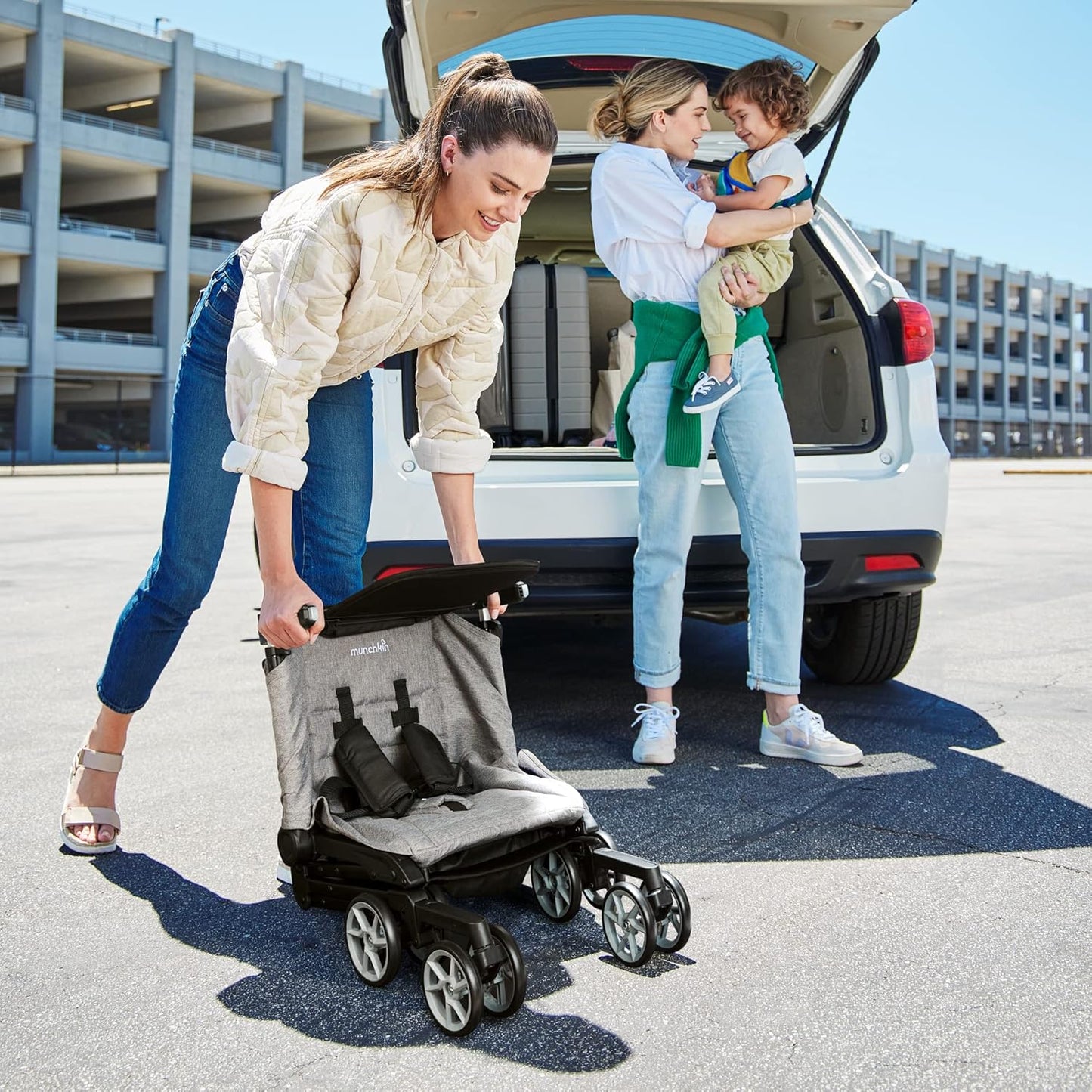 Munchkin Sparrow Travel Baby Stroller, Ultra Compact and Lightweight, for Babies and Toddlers, Gray