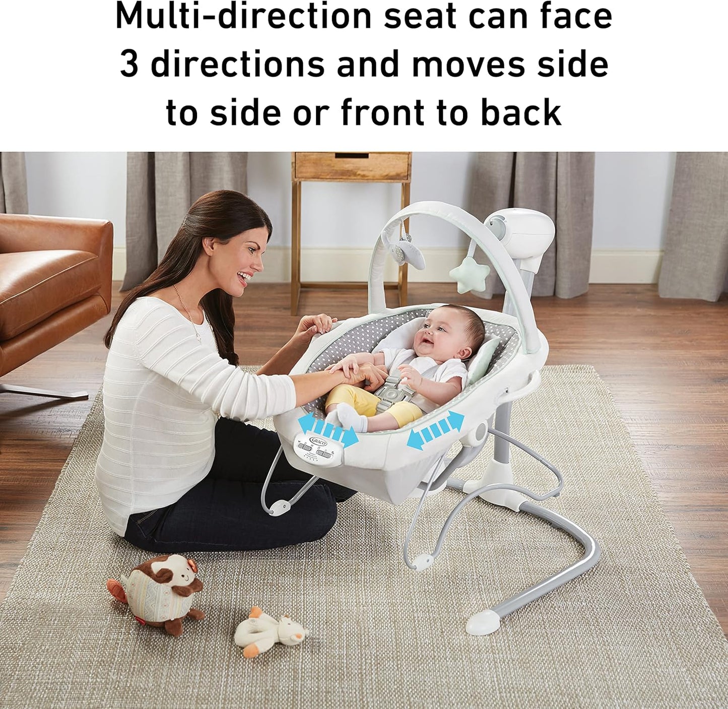 Graco Soothe 'n Sway LX Baby Swing with Portable Bouncer