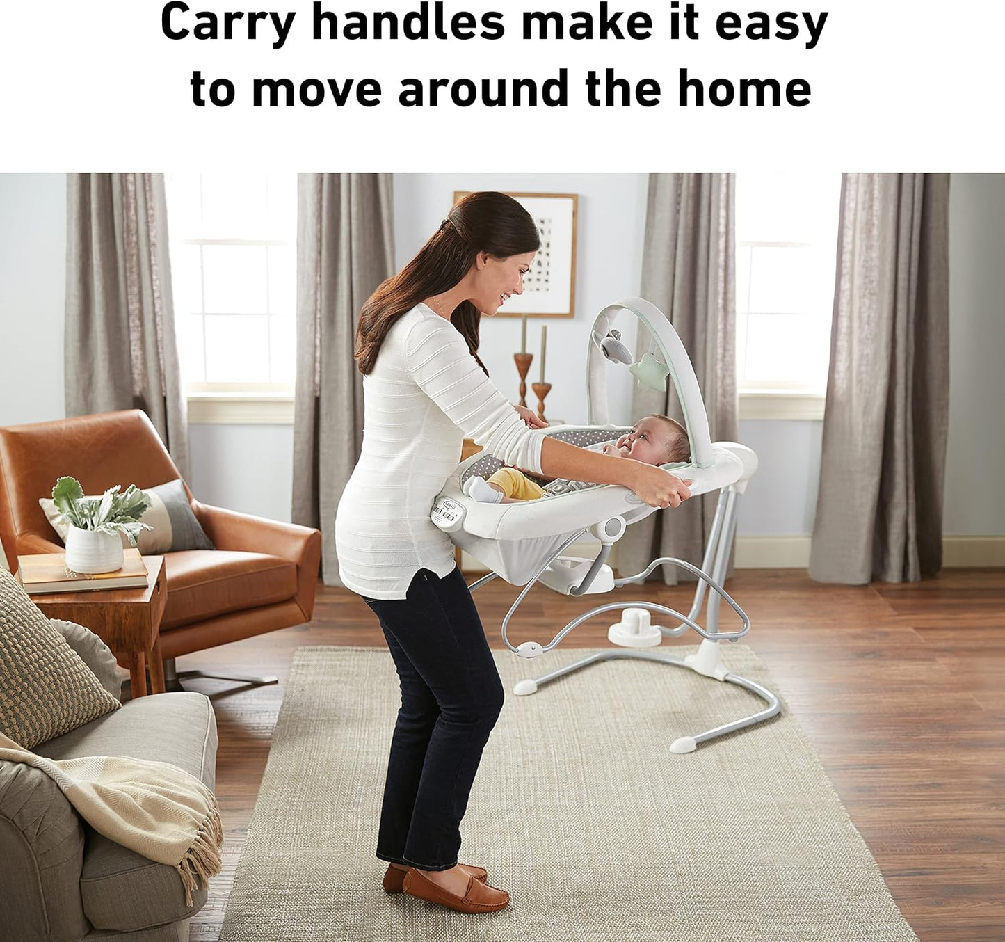 Graco Soothe 'n Sway LX Baby Swing with Portable Bouncer