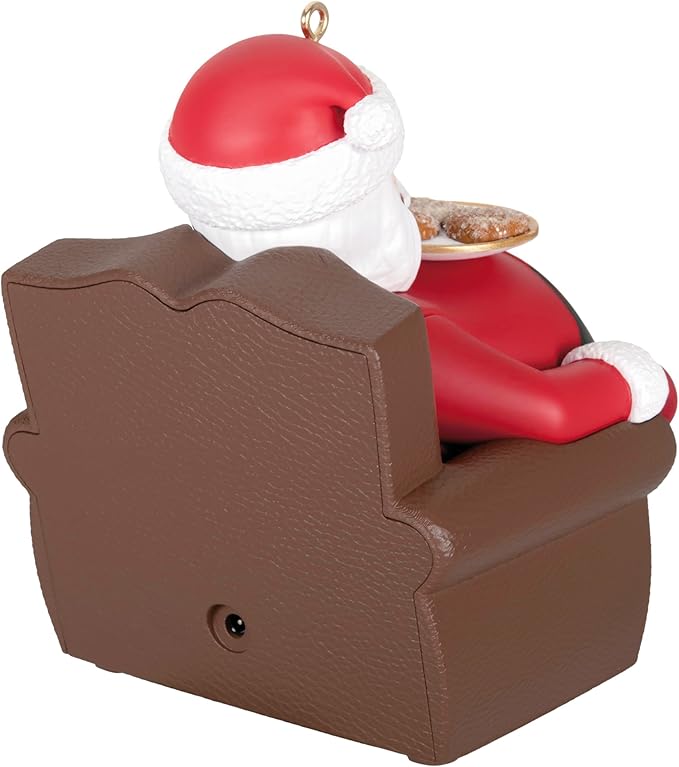 BOX Damages Hallmark Keepsake Christmas Ornament, Snoring Santa With Sound and Motion, Santa Collectors Gifts