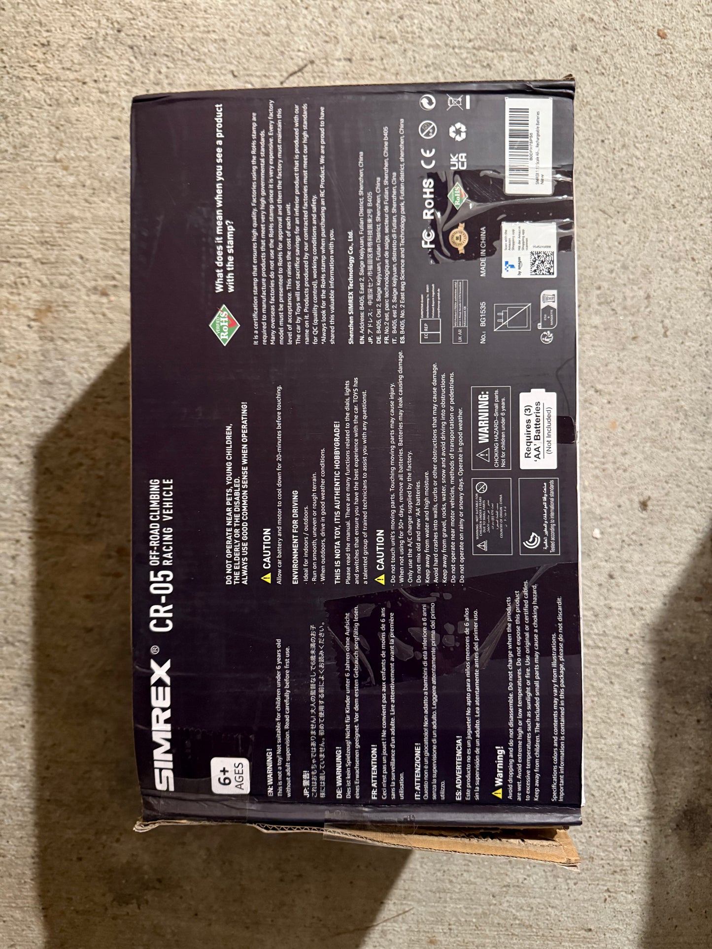 BOX Damage 1:12 Scale All-Terrain Remote Control Car, 4WD RC Cars with 2.4 GHz, RC Climbing Truck, IPX4 Waterproof Off-Road Vehicle