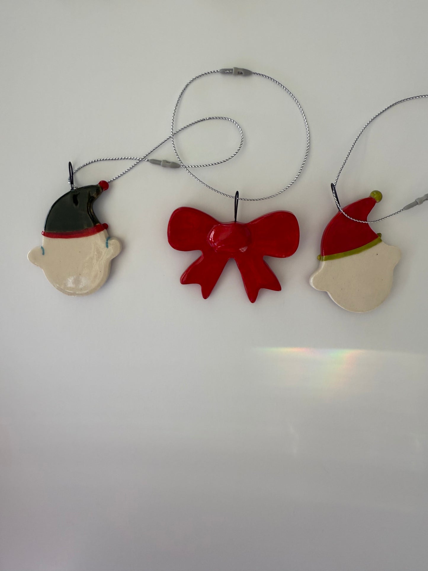 Ceramic Christmas Ornament 12 pieces Christmas Tree Decoration