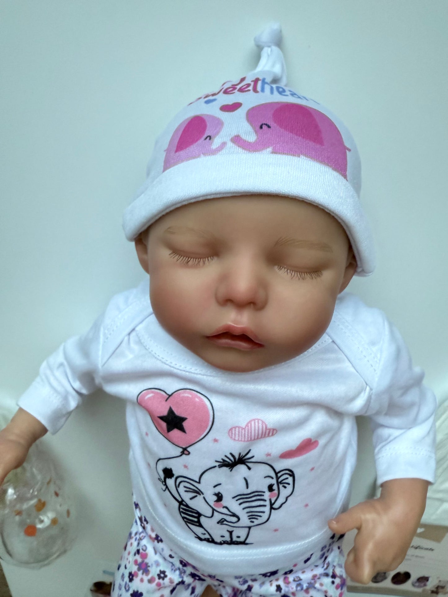 Reborn Baby Dolls That Lifelike -17 inch Full Body Silicone Sleeping Baby Girl Handmade Face Realistic Body Details for Children Gift