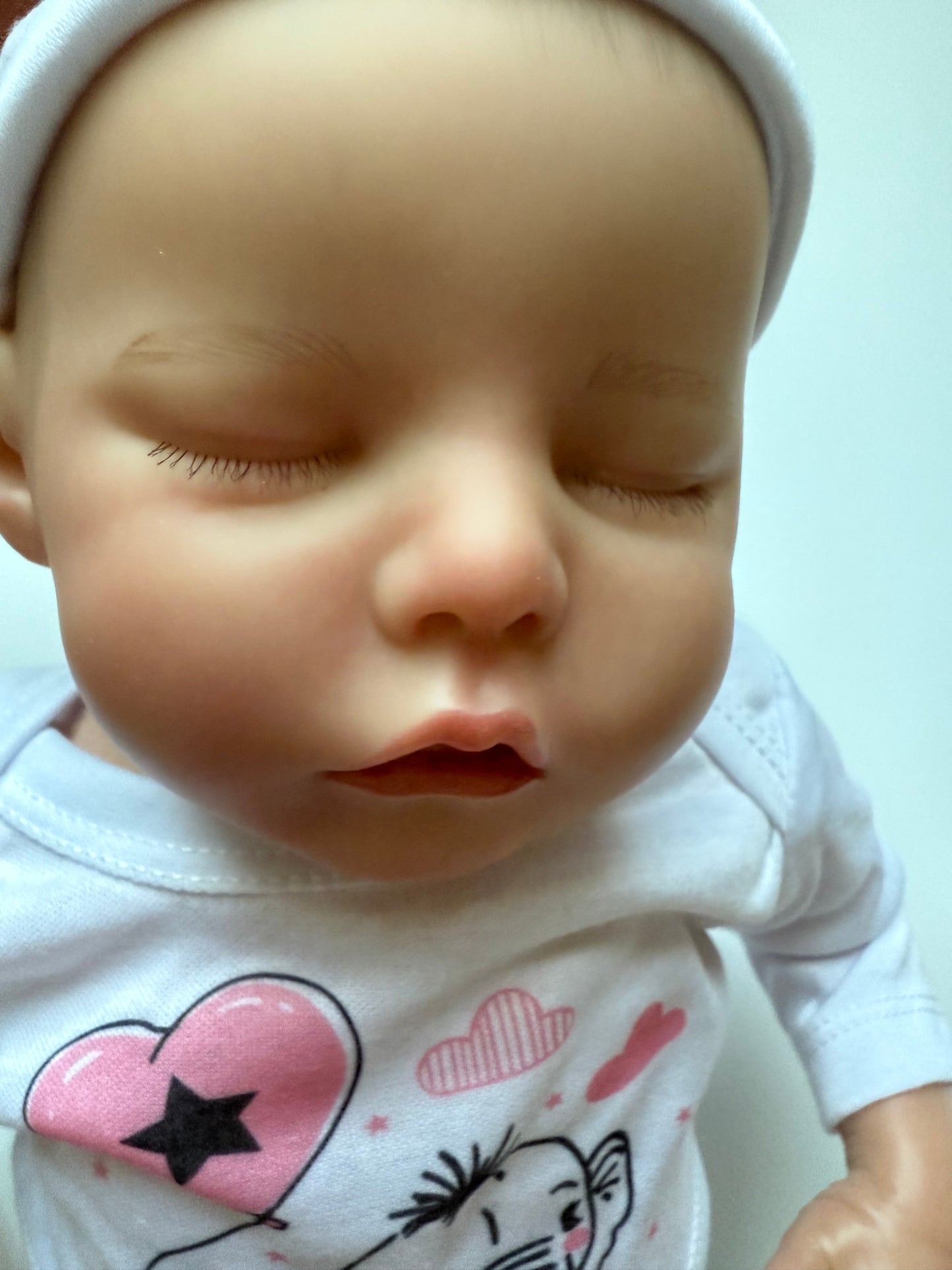 Reborn Baby Dolls That Lifelike -17 inch Full Body Silicone Sleeping Baby Girl Handmade Face Realistic Body Details for Children Gift