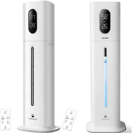 Humidifiers for Bedroom Large Room AILINKE 2.1Gal8L Humidifiers for Home Large Ultrasonic Top Fill Humidifier with 3 Speed Humidistat for Baby Kids Adults Yoga Sleep