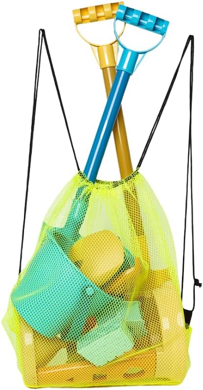 Tiny Linteresting Lifestyle Beach Toys Funnel Sets for Sand&Snow Fun with Prominent Mesh Bag