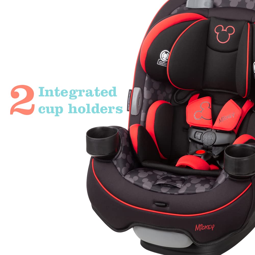 Disney Convertible Car Seat, Rear Facing 5-40 pounds, Forward Facing 30-65 pounds, Booster 40-100 lbs, Convert From Infant to Toddler, Simply Mickey