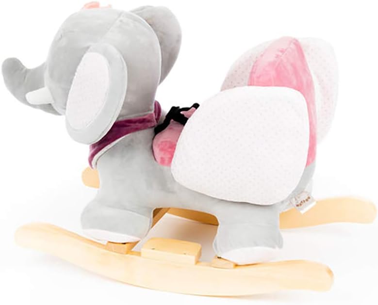 Nattou Adele and Valentine - Rocker Adele The Elephant, Pink/Grey