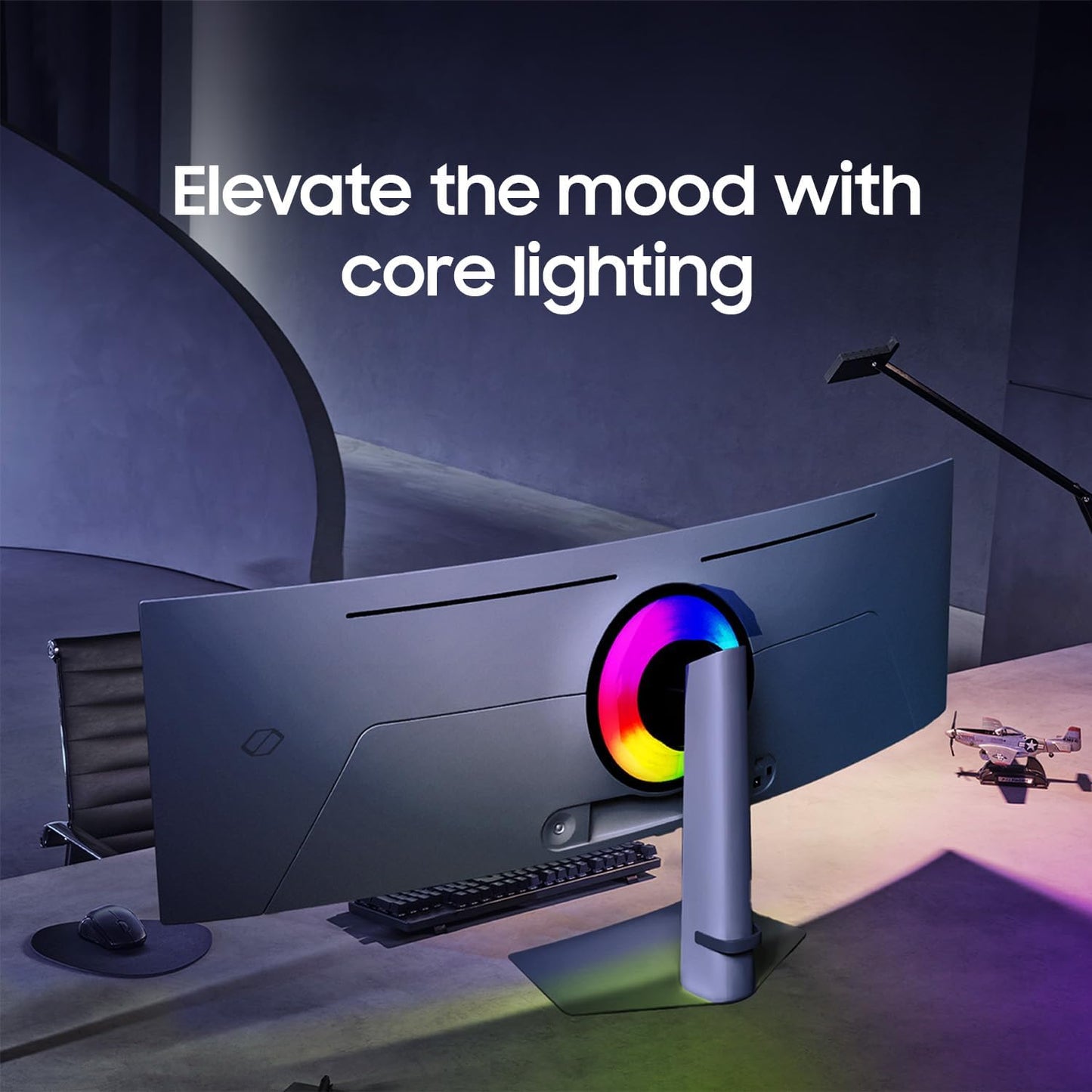 SAMSUNG 49" Odyssey QD-OLED (G93SC) Series Curved Gaming Monitor, 240Hz, 0.03ms,Dual QHD,DisplayHDR True Black 400,AMD FreeSync Premium Pro,Height Adjustable Stand