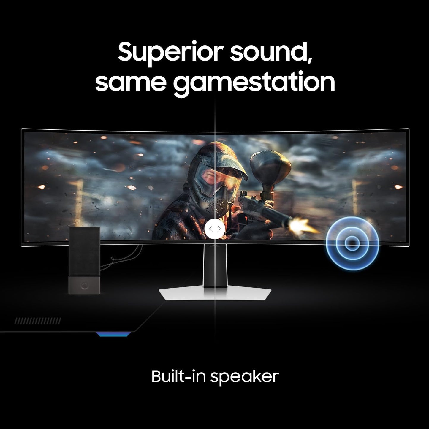 SAMSUNG 49" Odyssey QD-OLED (G93SC) Series Curved Gaming Monitor, 240Hz, 0.03ms,Dual QHD,DisplayHDR True Black 400,AMD FreeSync Premium Pro,Height Adjustable Stand