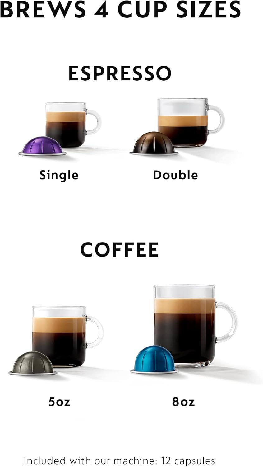 Nespresso Vertuo Plus Coffee and Espresso Maker by De'Longhi