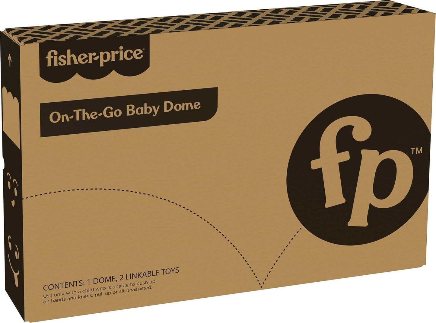 Fisher-Price Portable Baby Bassinet and Travel Play Area with 2 Toys on-the-Go Baby Dome Puppy Perfection