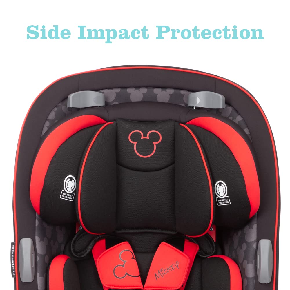Disney Convertible Car Seat, Rear Facing 5-40 pounds, Forward Facing 30-65 pounds, Booster 40-100 lbs, Convert From Infant to Toddler, Simply Mickey