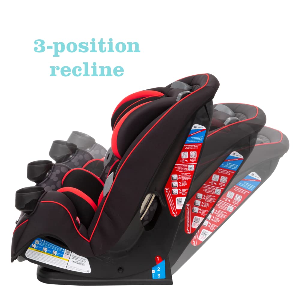 Disney Convertible Car Seat, Rear Facing 5-40 pounds, Forward Facing 30-65 pounds, Booster 40-100 lbs, Convert From Infant to Toddler, Simply Mickey