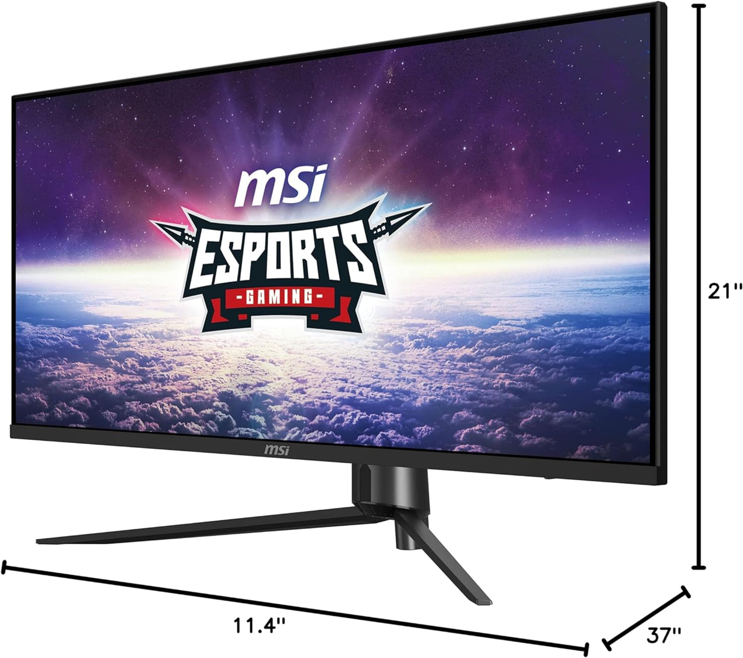 MSI MAG401QR 40 Gaming Monitor 3440 x 1440(UWQHD) IPS 155Hz FreeSync Premium HDR400 HDMI Displayport USB C TiltBlack