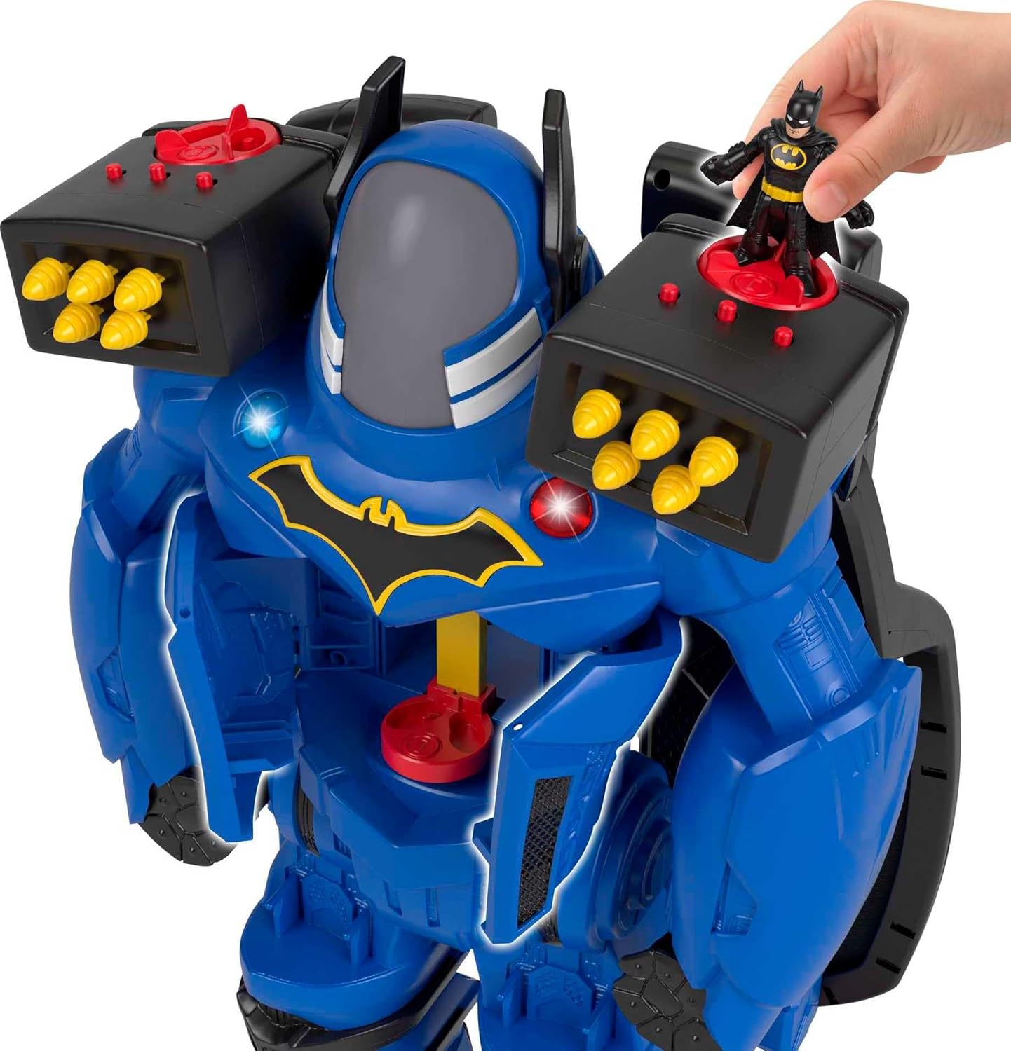 Fisher-Price Imaginext DC Super Friends Batman Toy, Batbot Xtreme Robot Playset, 30 Inches Tall with Figure for Pretend Play Kids Ages 3+ Years