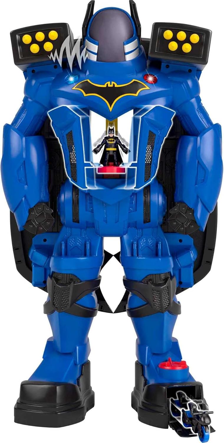 Fisher-Price Imaginext DC Super Friends Batman Toy, Batbot Xtreme Robot Playset, 30 Inches Tall with Figure for Pretend Play Kids Ages 3+ Years