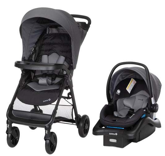 Safety 1st Smooth Ride Travel System Stroller and Car Seat OnBoard™ FLX - Efficient Infant Car Seat Stroller and Infant Car Seat and Stroller Combo, Monument