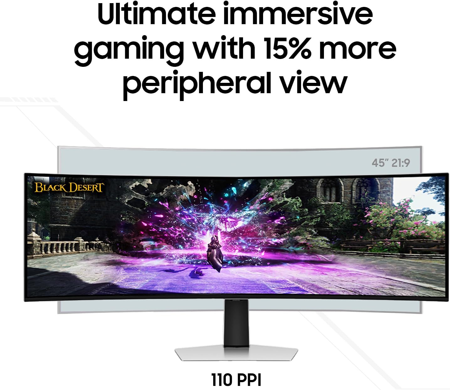 SAMSUNG 49" Odyssey QD-OLED (G93SC) Series Curved Gaming Monitor, 240Hz, 0.03ms,Dual QHD,DisplayHDR True Black 400,AMD FreeSync Premium Pro,Height Adjustable Stand