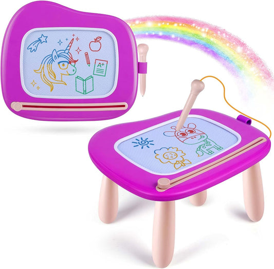 Smasiagon Toddler Toys Age 1-2 Year Old Boys Girls, Magnetic Drawing Doodle Board Valentines Day Gifts for Kids Educational Learning Toys for 1 2 3 Year Old Boys Girls Birthday Gifts (Purple)