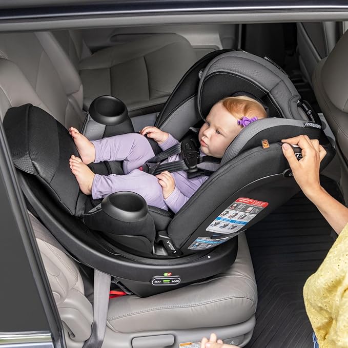 Box Damage Evenflo Revolve360 Extend All-in-One Rotational Car Seat with Quick Clean Cover Pink  BRAND NEW