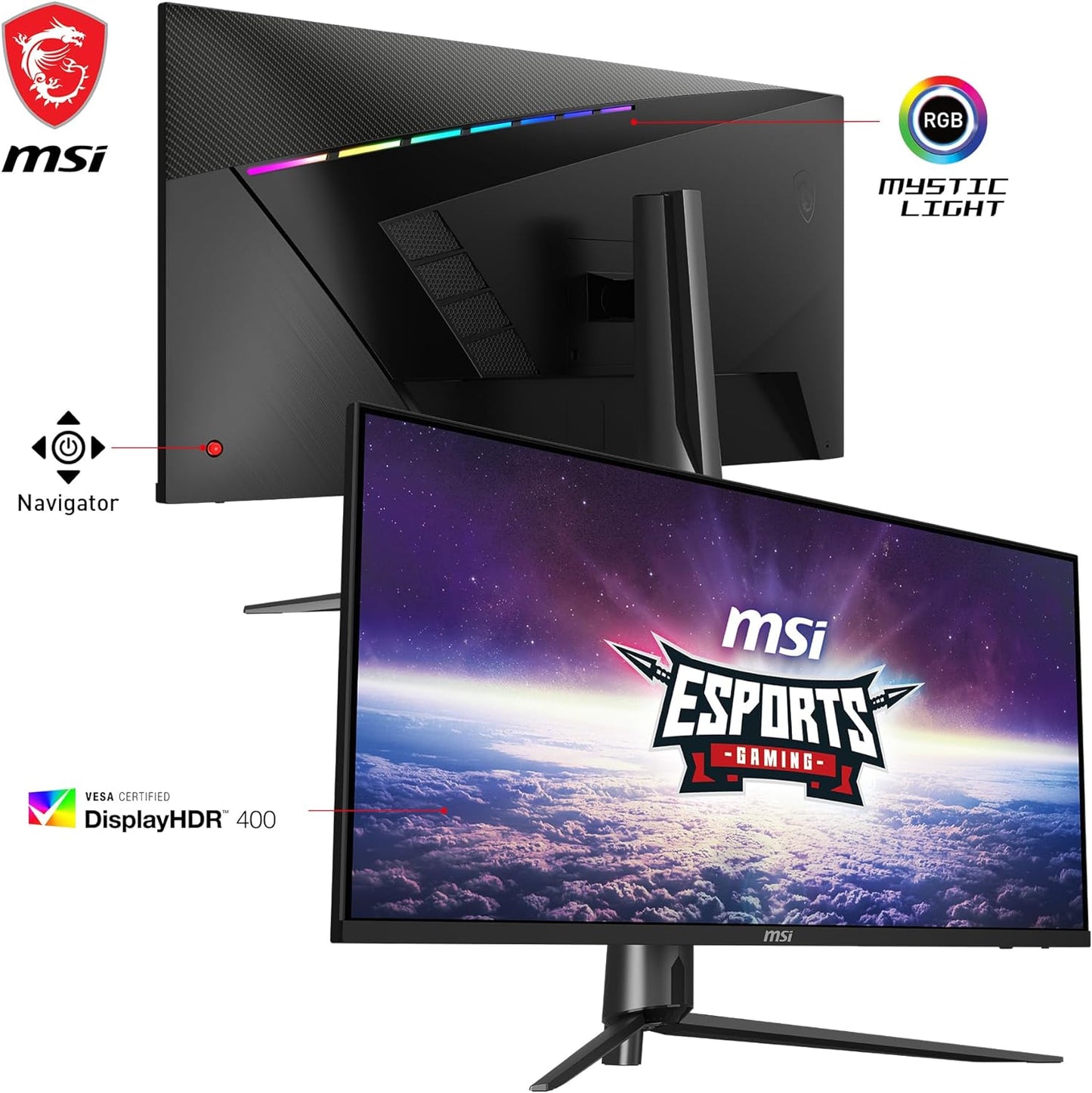 MSI MAG401QR 40 Gaming Monitor 3440 x 1440(UWQHD) IPS 155Hz FreeSync Premium HDR400 HDMI Displayport USB C TiltBlack